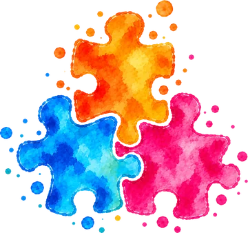 Drei Puzzleteile